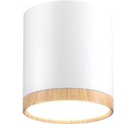 Candellux Tuba plafonnier 1x5 W blanc-bois 2273624
