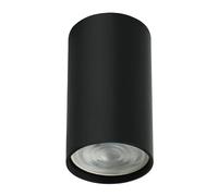 Candellux Tuba spot plafonnier GU10 noir ?5,5 H10cm