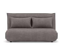 Candice - Banquette 2 places convertible clic-clac en velours côtelé - Gris clair Gris clair G