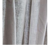 CANDICE - Voilage XXL en coton beige 140 x 300 cm