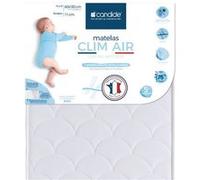 CANDIDE - Matelas Bébé 60x120x11cm Clim Air - Matelas Respirant - Sans Traitement - Régule La Sensation De Chaleur - Qualité Absorbante - Garantie 5 Ans - Ferme - Densité 20kg/m3 - Fabriqué En France