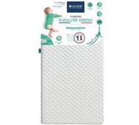 Matelas 70x140 Cm Pour Lit Bébé Évolutif Fresh - Ete/hiver - Peau Sensible - Déhoussable À 360° Blanc 70X140