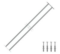 Canditree Grille de Défense Fenêtre Extensible, Anti Effraction | 100-150 cm x 30 cm, Barre de Sécurité pour Fenêtre, Grille Anti-cambriolage, Acier Galvanisé