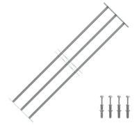 Canditree Grille de Défense Fenêtre Extensible, Anti Effraction | 100-150 cm x 45 cm, Barre de Sécurité pour Fenêtre, Grille Anti-cambriolage, Acier Galvanisé