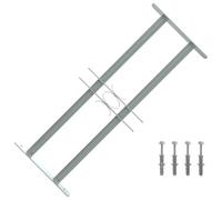 Canditree Grille de Défense Fenêtre Extensible, Anti Effraction | 50-65 cm x 30 cm, Barre de Sécurité pour Fenêtre, Grille Anti-cambriolage, Acier Galvanisé
