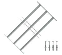 Canditree Grille de Défense Fenêtre Extensible, Anti Effraction | 50-65 cm x 45 cm, Barre de Sécurité pour Fenêtre, Grille Anti-cambriolage, Acier Galvanisé