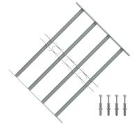 Canditree Grille de Défense Fenêtre Extensible, Anti Effraction | 50-65 cm x 60 cm, Barre de Sécurité pour Fenêtre, Grille Anti-cambriolage, Acier Galvanisé