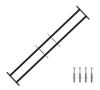 Canditree Lot de 3 Grilles de Fenêtre Extensible 30 x 93-174cm, Noir | Grille de Défense pour Fenêtre, Barre de Sécurité pour Fenêtre, Protection Anti-effraction
