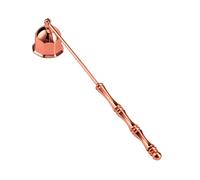 Candle Extinguisher Snuffer - Vintage Bell Shaped Long Handle | Stainless Steel Flame For Indoor Home Kitchen Hotel Birthday Holiday Party Family Adults, Polished Metal Wick Put Out Accessory Set