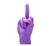 CandleHand Bougie de geste de la main F * CK YOU - grande taille réelle de la main 22 x 9 x 8 cm - anniversaire inhabituel, bureau, cadeau de pendaison de crémaillère (Violet)