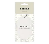 Candly&Co N° 3 Agrumes - Cannelle/Pendentif parfumé/1 pièce/Désodorisant pour voiture/Agrumes frais, cannelle, fleurs blanches, vanille douce, bois de cèdre, ambre/Pour voiture, salle de bain, vêtemen