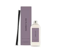 Candly&Co N° 8 Fleur de Lotus Blanc/Bâtonnets de Parfum de Luxe/Recharge/Flacon en Verre Transparent/ 8 Bâtonnets/ 200 ML/Fleur de Lotus, Raisin, Groseille, Musc, Feuilles Vertes/EU