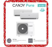 CANDY Pura Double Climatiseur Dual CY2T14AOUT 9 + 9 BTU Inverter R32 WiFi