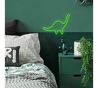 CANDY SHOCK Enseigne au néon, Décoration de chambre à coucher, Dessins LED muraux, Enseigne Lumineuse Murale, Modèle Dinosaure, 31 x 18,5 cm, GINGA