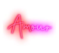 Candyshock Lampe LED Amour - Néon décoratif sur plaque plexi, USB-A, éclairage ambiance, fixation murale incluse -Rouge