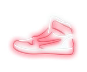 Candyshock LED Décorative Basket - Néon LED sur Plexi, Fixation Murale Incluse -Rouge