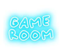 Candyshock LED Décorative Game Room - Néon LED sur Plexi, USB-A, Fixation Murale Incluse -Bleu