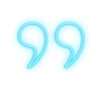 Candyshock LED Décorative Guillemets Inversés - Néon LED sur Plexi, USB-A, Fixation Murale Incluse -Bleu