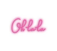 Candyshock LED Décorative Oh La La - Néon LED sur Plexi, USB-A, Fixation Murale Incluse -Rose