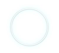 Candyshock LED Décorative Rond - Néon LED sur Plexi, USB-A, Fixation Murale Incluse -Blanc