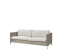 Cane-line Canapé Connect 3 places Taupe. ensemble de coussins Cane-Line Natté White