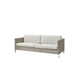 Cane-line Canapé Connect 3 places Taupe. ensemble de coussins Cane-Line Natté White