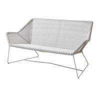 Cane-line Canapé Breeze weave 2 places White grey