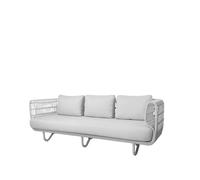 Cane-line Canapé Nest 3 places weave White. Cane-Line Natté white