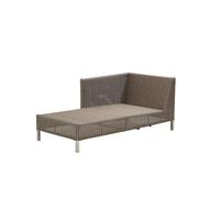 Cane-line Chaise longue Connect Taupe. droite