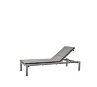 Cane-line Chaise longue Relax Sunbrella Natté Light grey. in oussin gris