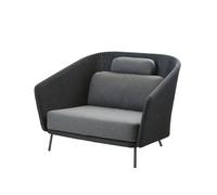 Cane-line Fauteuil lounge Mega Graphic. in oussins gris