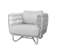 Cane-line Fauteuil lounge Nest weave White. Cane-Line Natté white