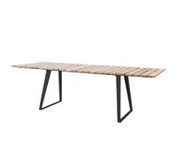 Cane-line Table à manger Copenhagen Teck. support lava grey