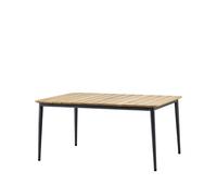 Cane-line Table à manger Core teak 160x100x74 cm Pied Lava grey