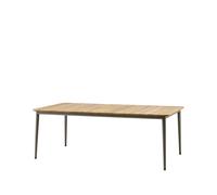 Cane-line Table à manger Core teak 210x100x74 cm Pied taupe