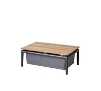 Cane-line Table basse Conic avec rangement Grey. teak