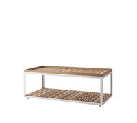 Cane-line Table basse Level teak 62x122 cm White
