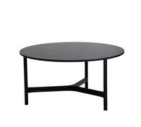 Cane-line Table basse Twist large Ø90 cm Dark grey-lava grey