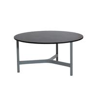 Cane-line Table basse Twist large Ø90 cm Dark grey-light grey