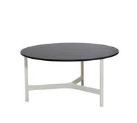 Cane-line Table basse Twist large Ø90 cm Dark grey-white