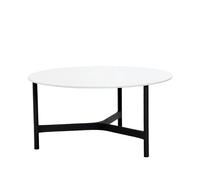 Cane-line Table basse Twist large Ø90 cm White-lava grey