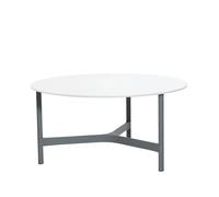 Cane-line Table basse Twist large Ø90 cm White-light grey