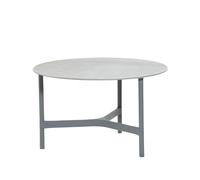 Cane-line Table basse Twist medium Ø70 cm Fossil grey-light grey