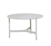 Cane-line Table basse Twist medium Ø70 cm White-white