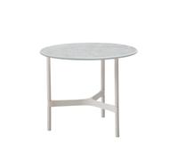Cane-line Table basse Twist small Ø45 cm Fossil grey-white