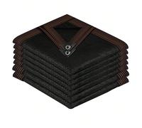 canevas d'ombrage de couleur café pour l'extérieur, canevas d'ombrage multi-tailles, filet d'ombrage en polyéthylène haute densité, canevas d'ombrage pour plantes et canevas d'ombrage offrant une doub