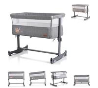 Cangaroo lit d'appoint Always Together Balançoire matelas réglable, antidérapant, coloris:gris clair