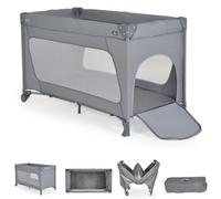 Cangaroo, parc de voyage One Touch roues entrée latérale matelas pliable sac, coloris:gris