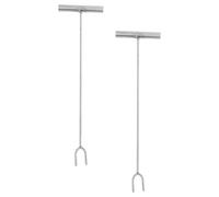 CANIGHT 2 Pièces e Vanne Eau à Long Manche 20 Pouces, Poignée T, | Outil de Coupure Eau, Tête en U et Fourche, Prise Ergonomique, Usage Domestique
