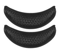 CANIGHT 2 Pièces Coussin Repose-nuque en Caoutchouc Noir pour Bac à Shampoing, Forme Croissant Innovante et Antidérapante, pour Usage Personnel à Domicile ou Salons